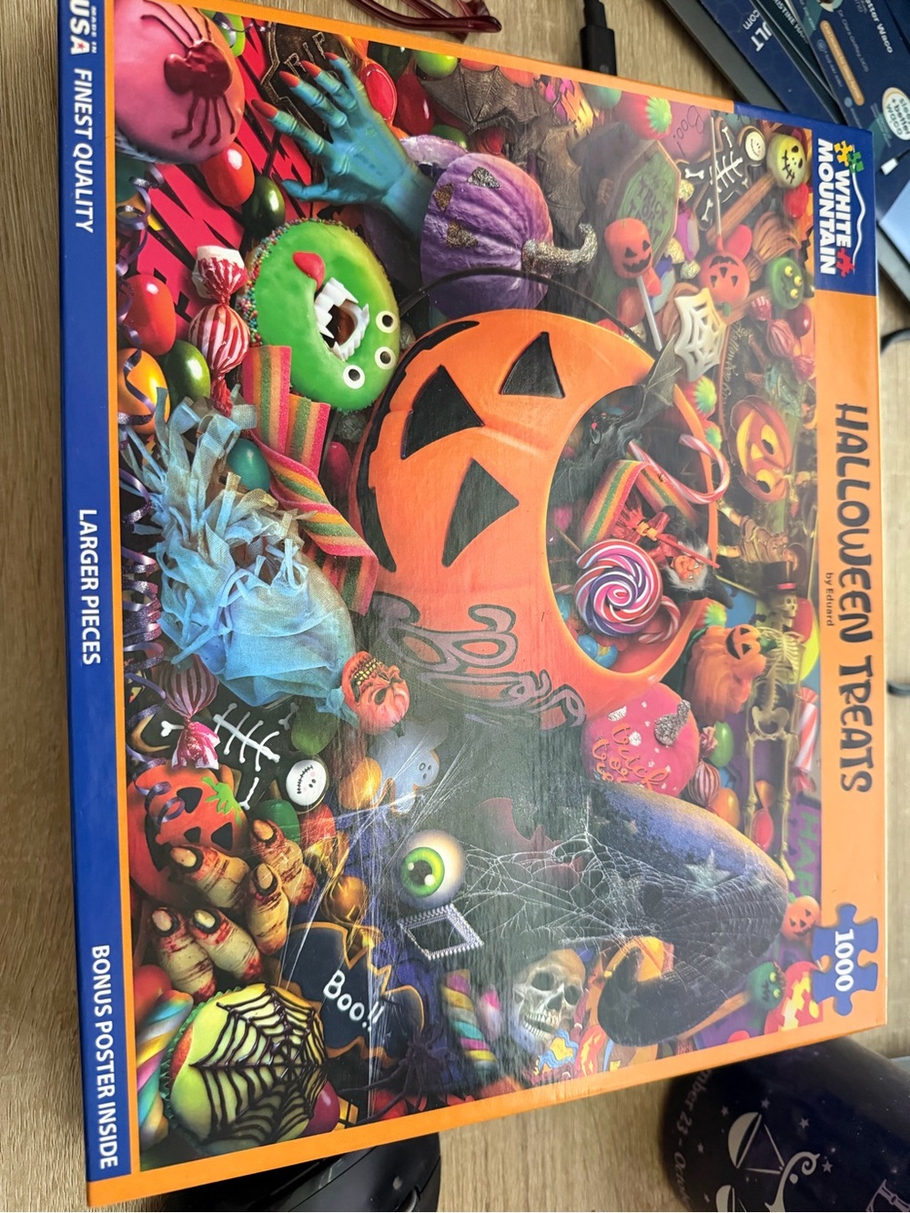 Halloween Treats 1000-Piece Puzzle - Colorful Halloween Candy Art